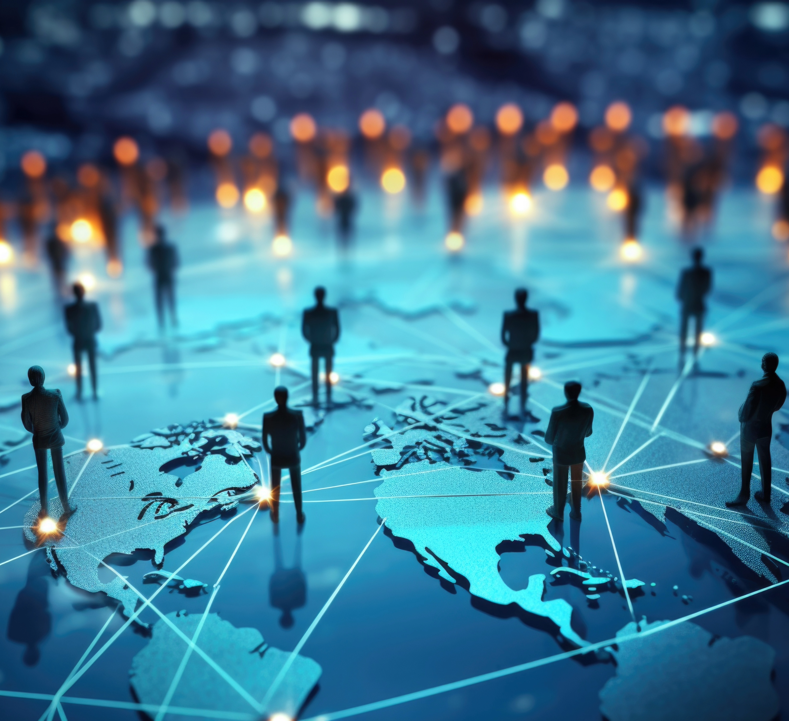 Global network connecting businesses and professionals